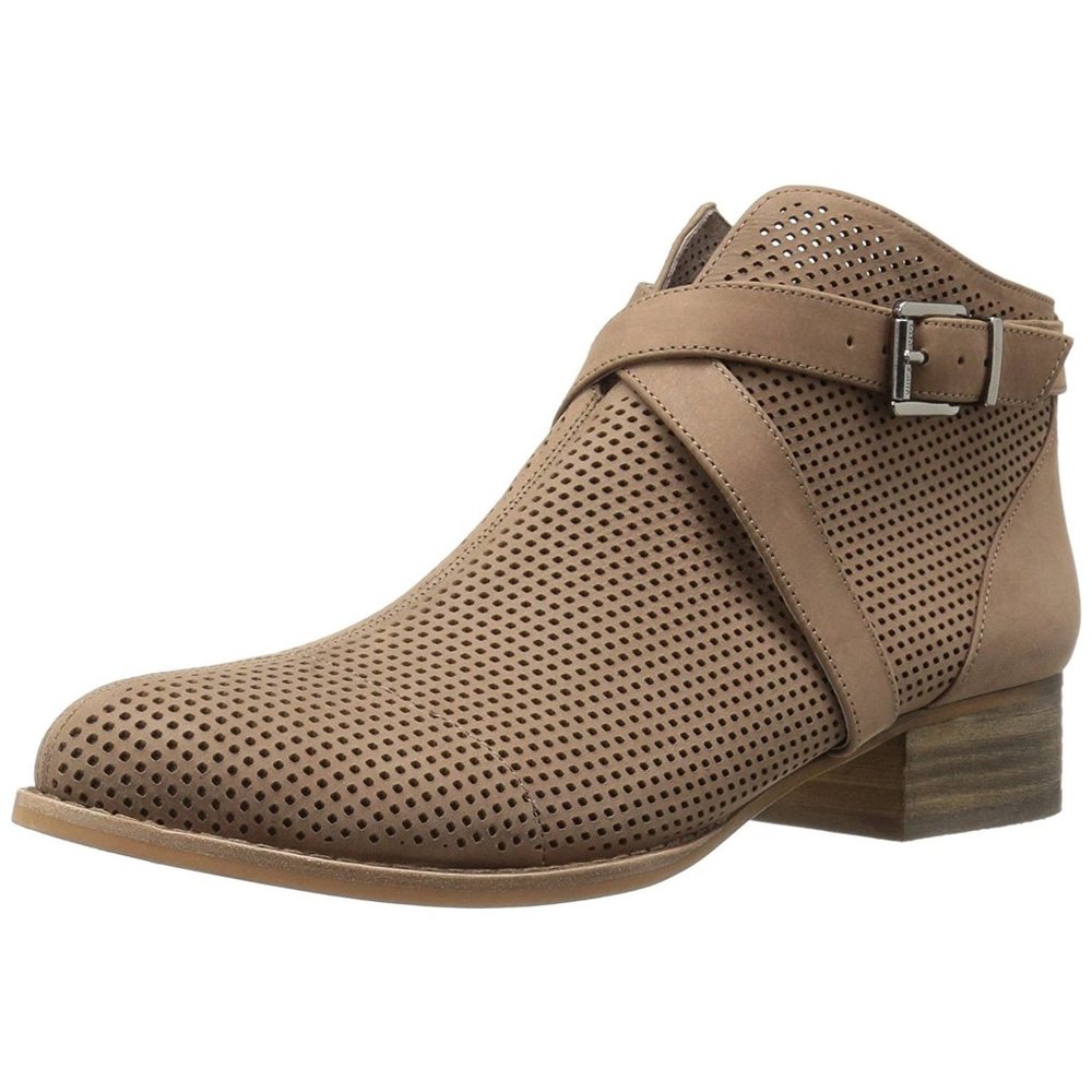 Vince Camuto Casha Ankle Perforated Booties - Size 7 - Color Taupe